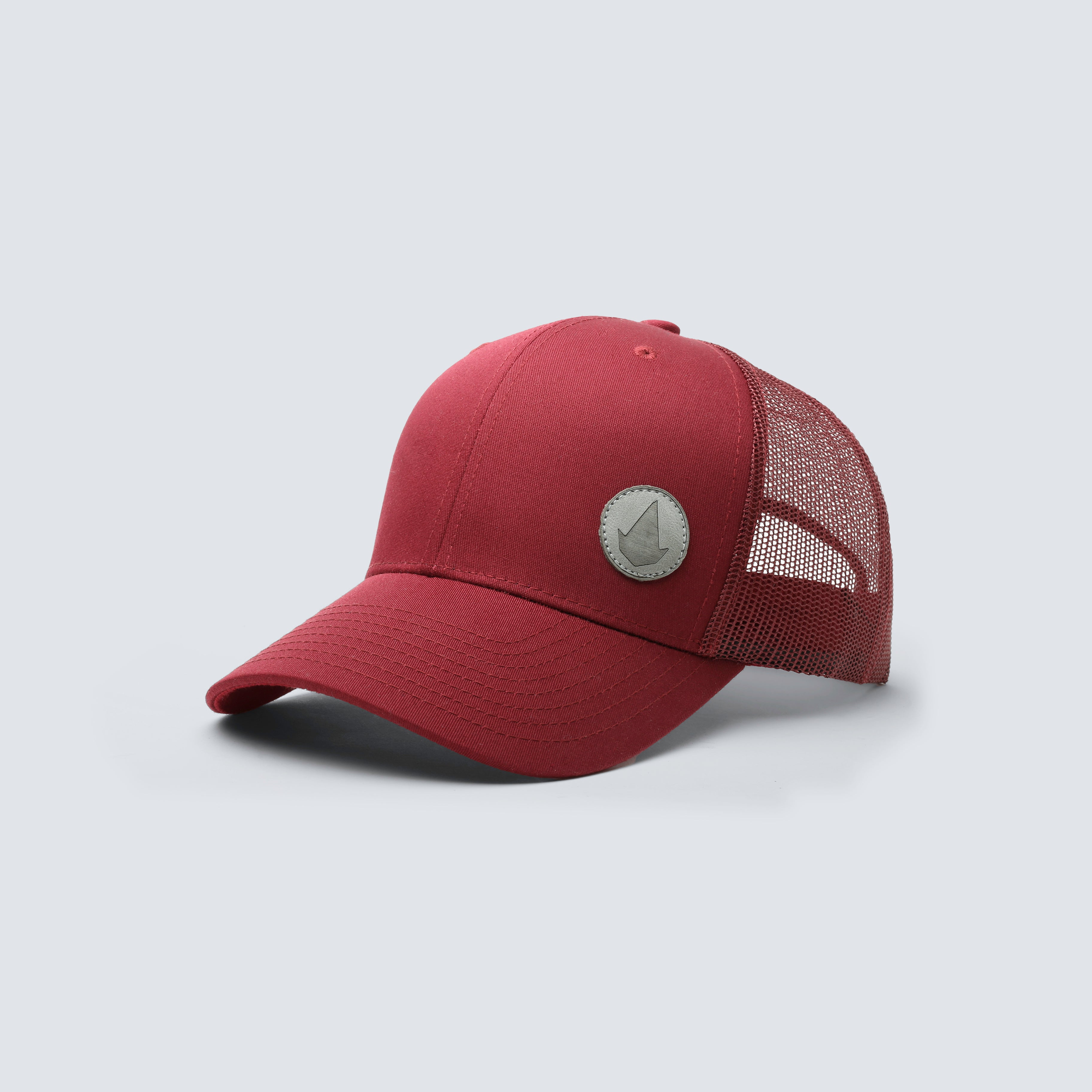 Gorra vino I Logo gris